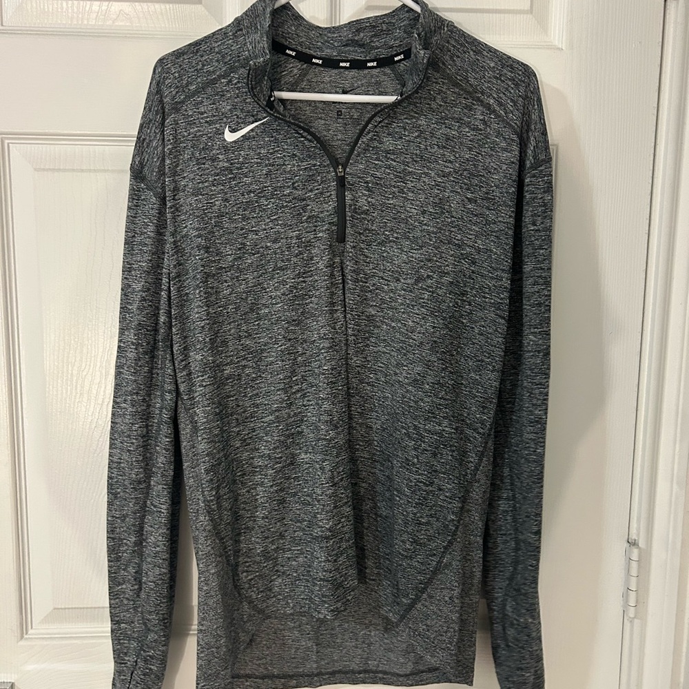 Nike Men's Charcoal Zip-Up Sweater